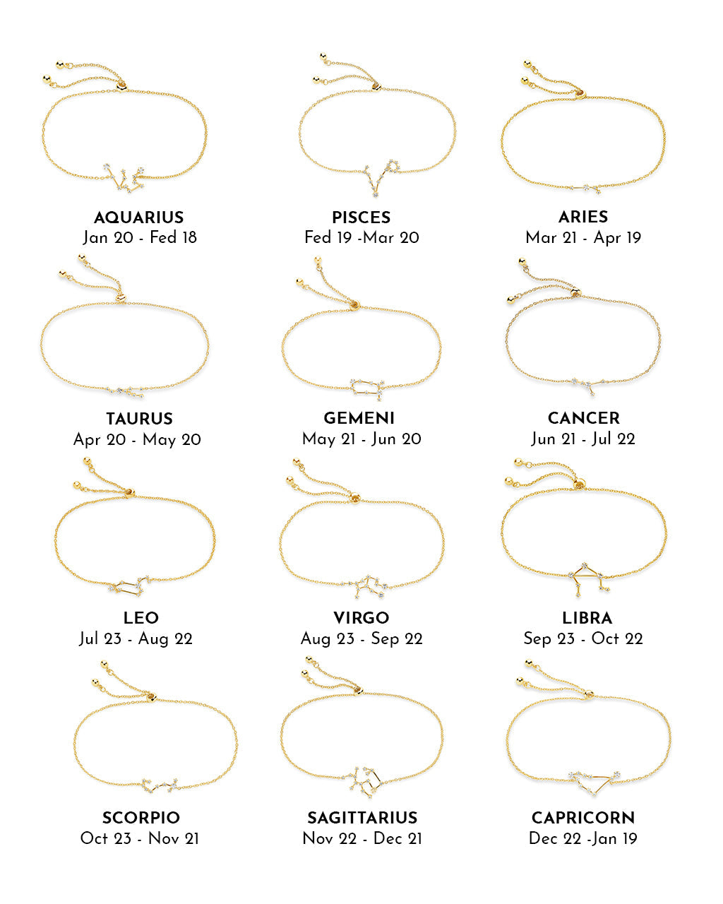 'When Stars Align' Constellation Bracelet