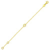 14k Yellow Gold Star of David Bracelet