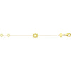 14k Yellow Gold Star of David Bracelet
