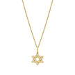Star of David Necklace in 14K Yellow Gold