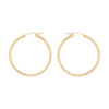 Medium gold tube hoops