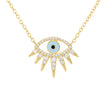 14K Gold Evil Eye Necklace