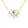 14K Gold Evil Eye Necklace