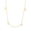14K Gold Mama Bib Necklace - 14