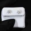 Moissanite 0.5ct Star of David Stud Earrings 925 Sterling Silver Screw Back