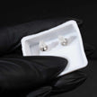 Moissanite 0.5ct Star of David Stud Earrings 925 Sterling Silver Screw Back