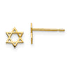 Kids 5mm Child's Star of David Post Earrings in 14k Yellow Gold