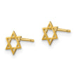 Kids 5mm Child's Star of David Post Earrings in 14k Yellow Gold
