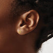 Kids 5mm Child's Star of David Post Earrings in 14k Yellow Gold