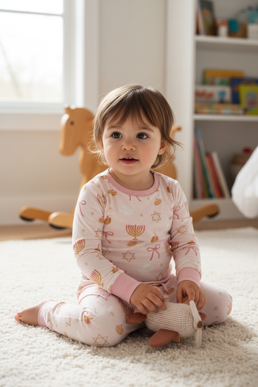 Pretty In Hanukkah (Long Sleeve PJ)