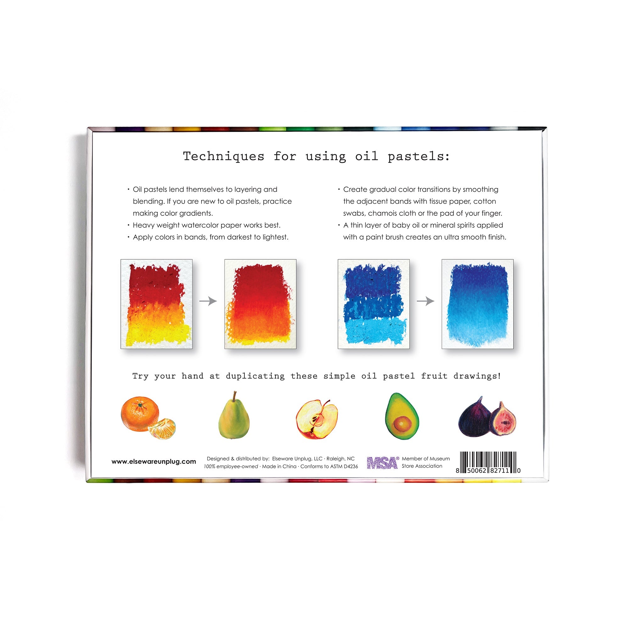 Oil Pastels – Talc-Free – Non-Toxic – 24 Colors