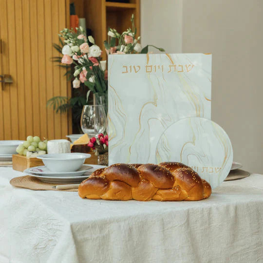 Unbreakable Glass Shabbat Challah Tray