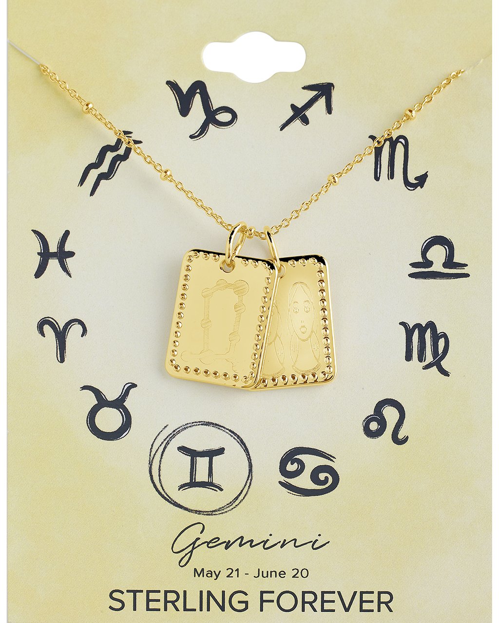 Zodiac Tag Necklace