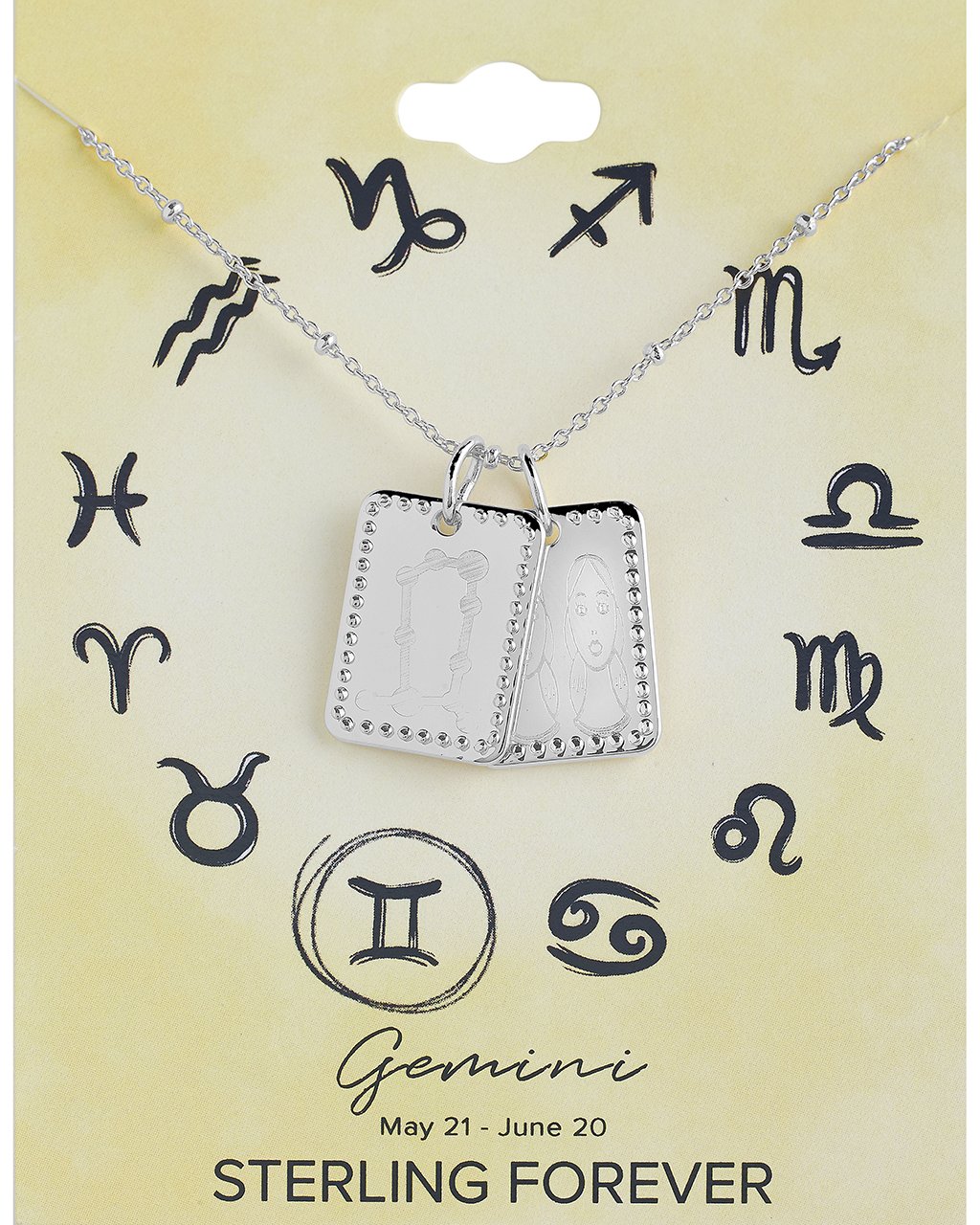Zodiac Tag Necklace
