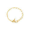 Pave Accented Toggle Multi Chain Bracelet