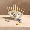 Brilliant Faith Ceramic Evil Eye Menorah