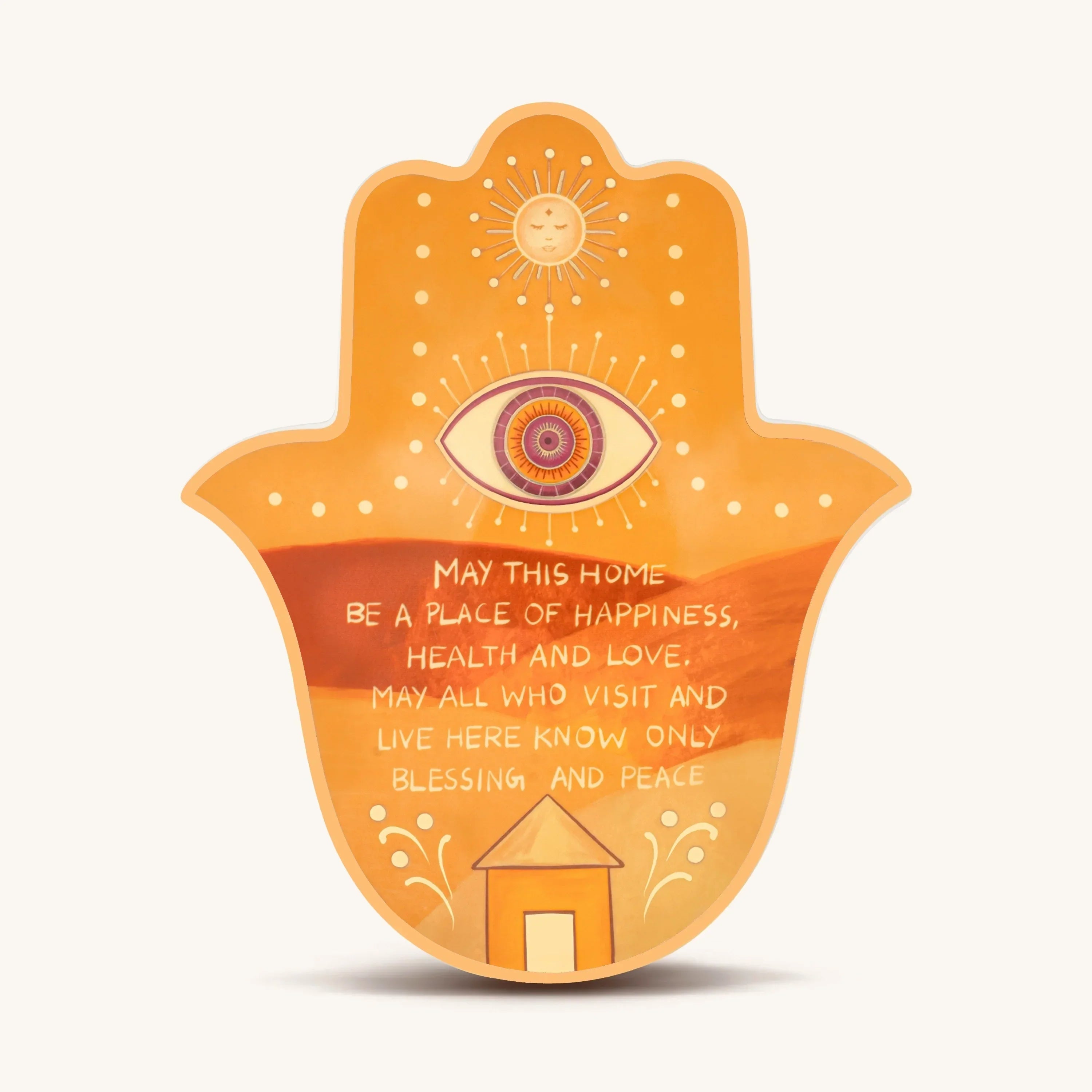 Warm Welcoming Large Hamsa Wall Blessing