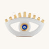 Brilliant Faith Ceramic Evil Eye Menorah