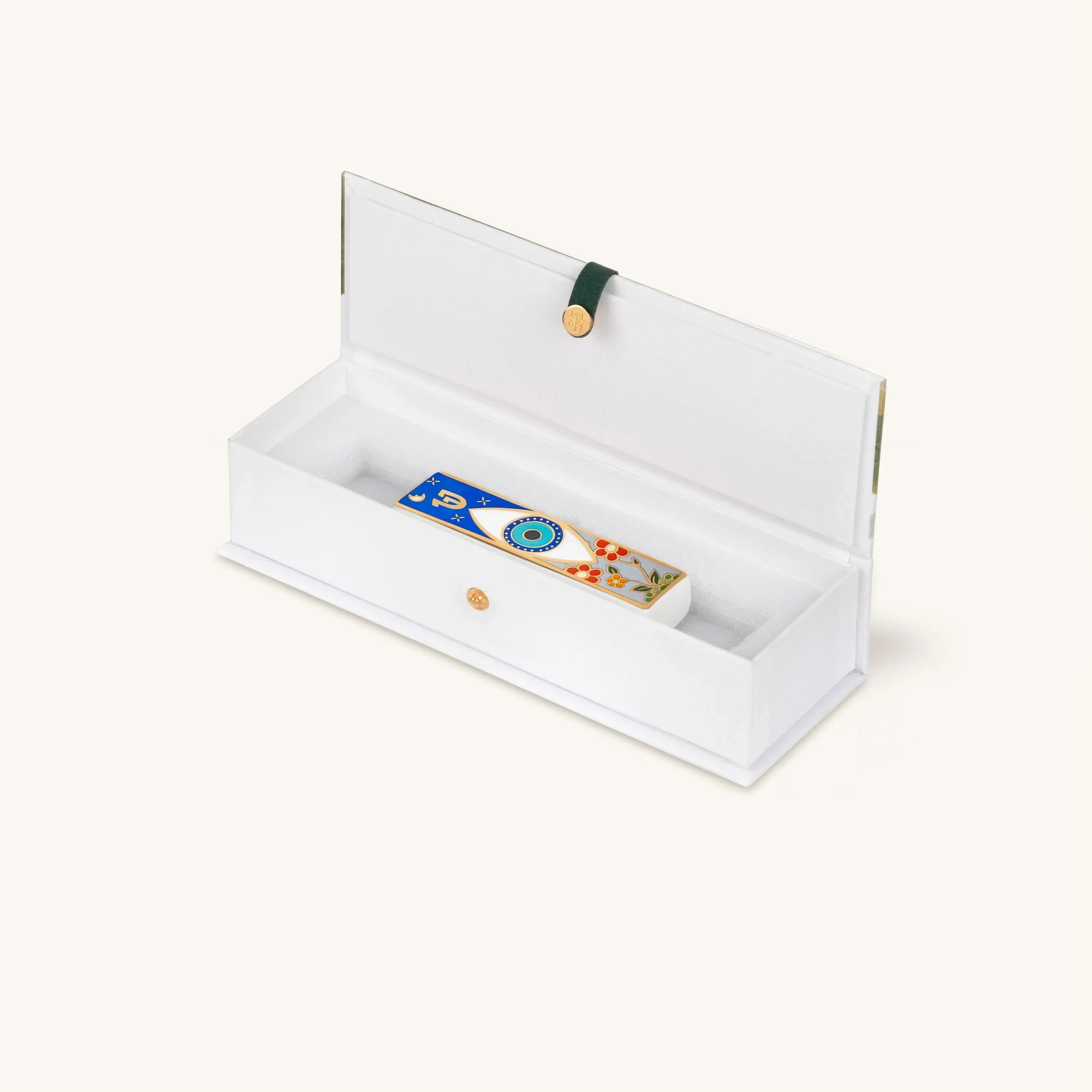 Blissful Horizons Ceramic Evil Eye Mezuzah