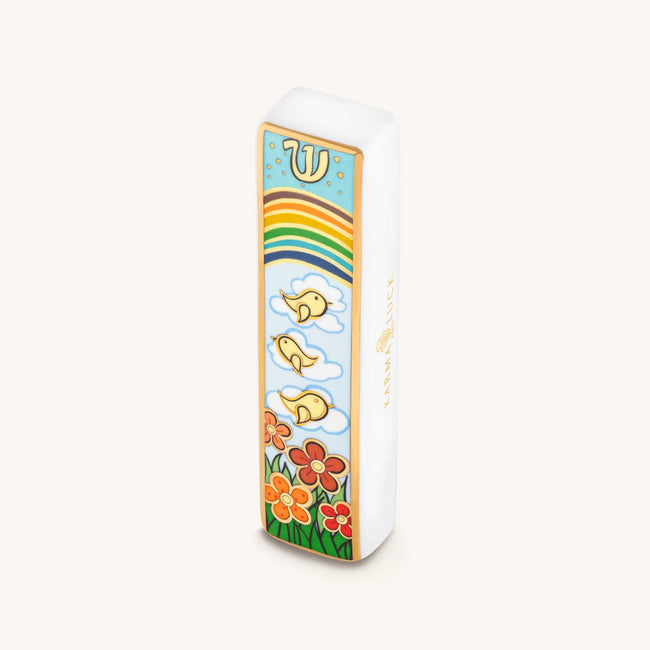 Bright Beginnings Ceramic Mezuzah