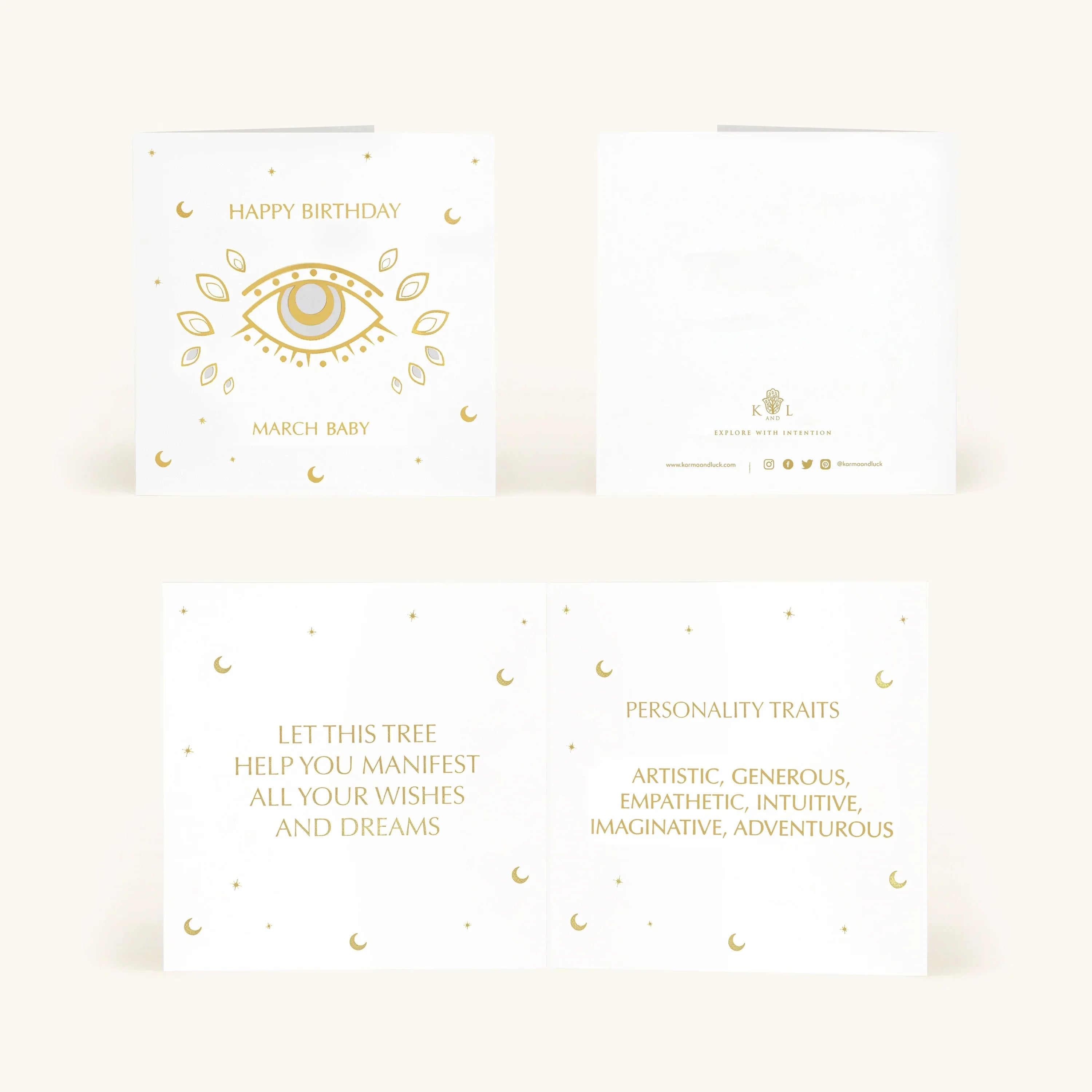 Joyful Radiance Aquamarine March Birthday Tree