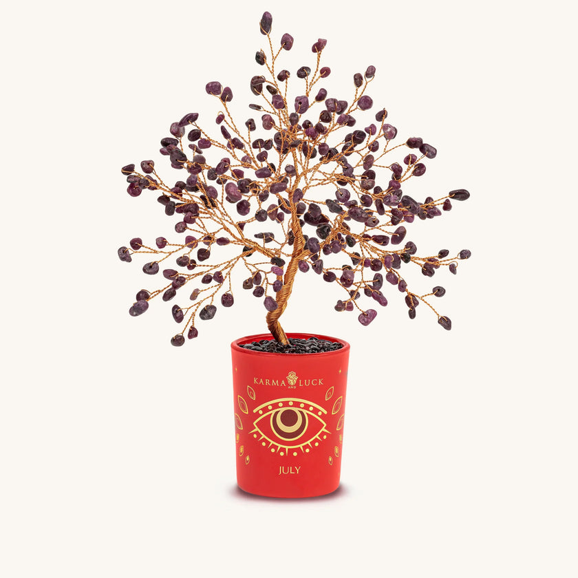 Courageous Heart Ruby July Birthday Tree