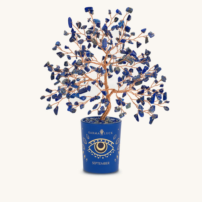 Intuitive Charm Lapis September Birthday Tree