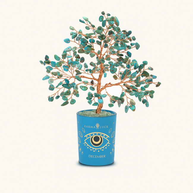 Soulful Existence Turquoise December Birthday Tree