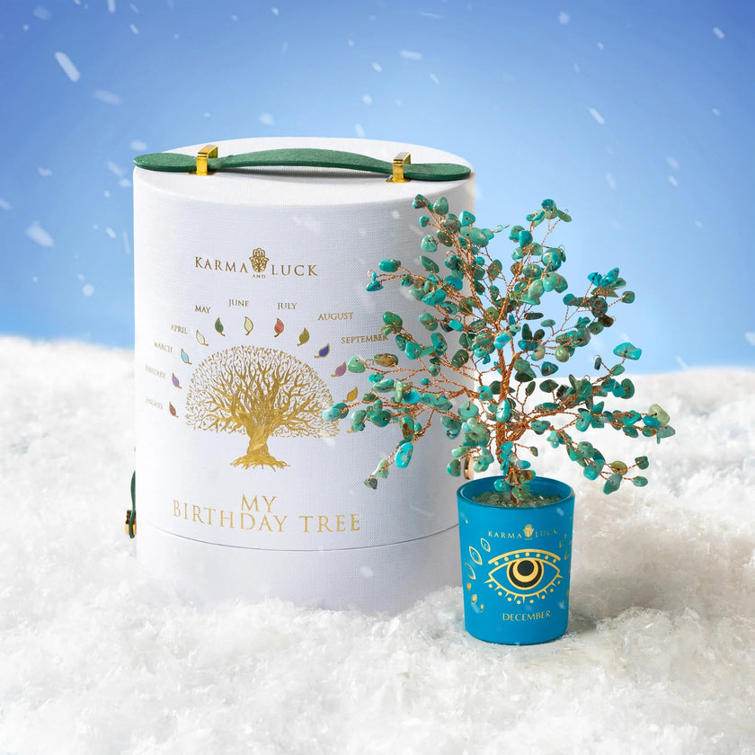 Soulful Existence Turquoise December Birthday Tree