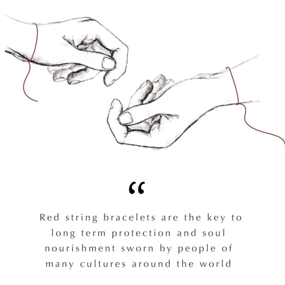 Branching Destiny - Red String Tree of Life Charm Bracelet