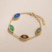 Blessed Soul Evil Eye Multi-Stone Chain Bracelet