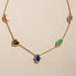 Sublime Beauty Multi-Symbol & Multi-Gemstone Necklace