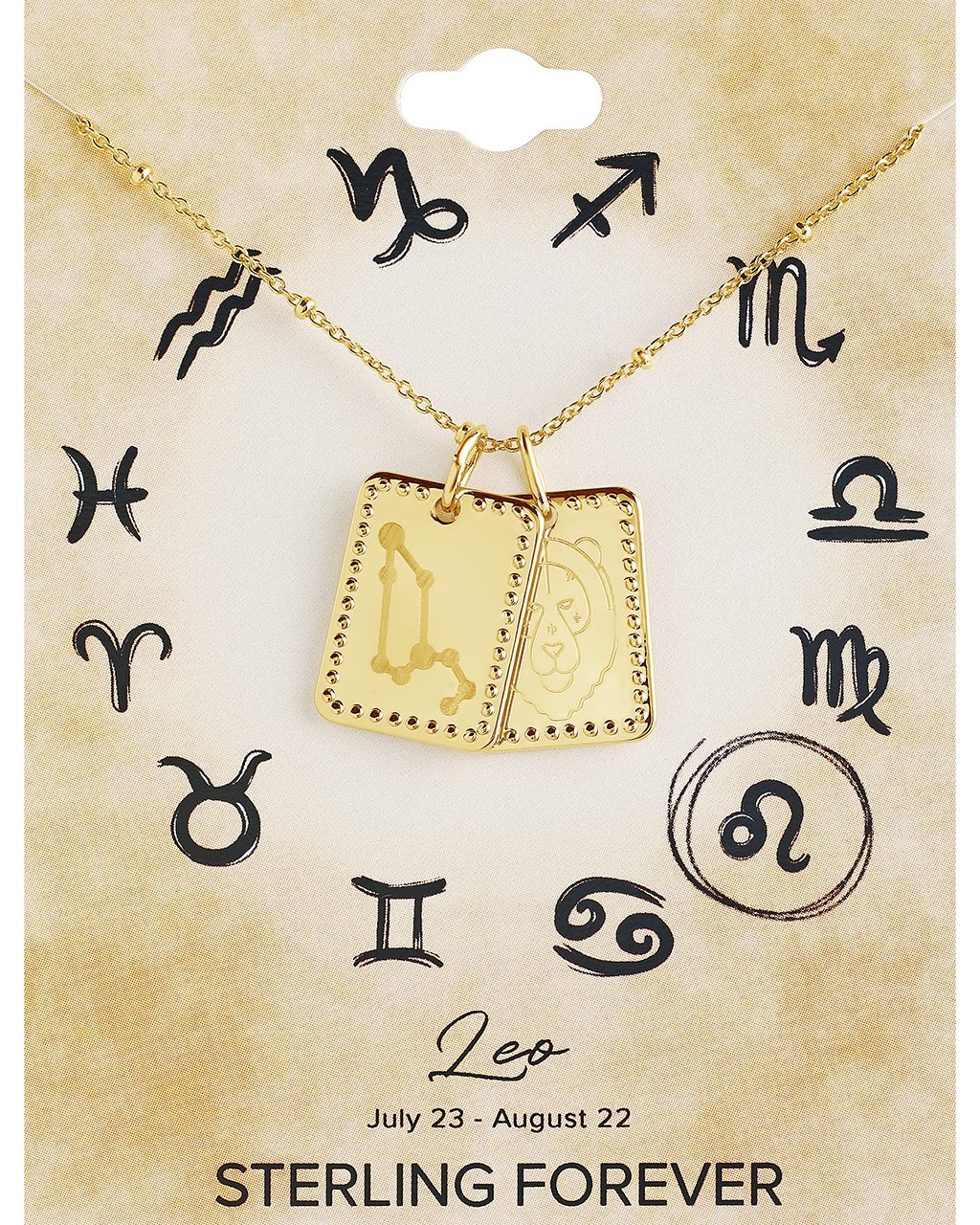 Zodiac Tag Necklace