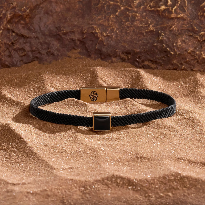 Soul’s Transformation Black Onyx Black String Bracelet