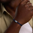Men's Effortless Calm Blue String Bracelet
