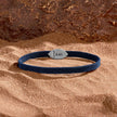 Men's Effortless Calm Blue String Bracelet