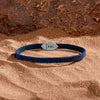Men's Effortless Calm Blue String Bracelet