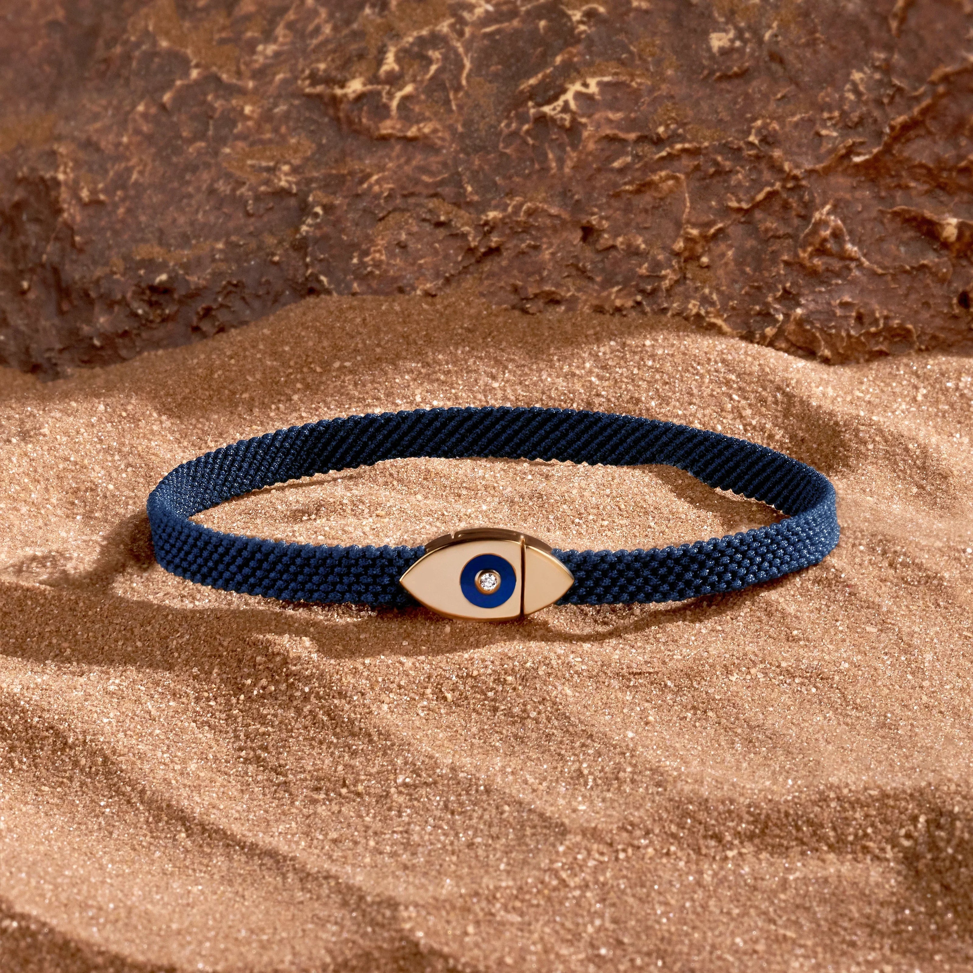 Men's Forward Vision Evil Eye Blue String Bracelet