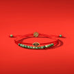 Fiery Luck - Jade Evil Eye Charm Wrap