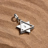 Embraced Changes Silver Black Onyx Star of David Charm