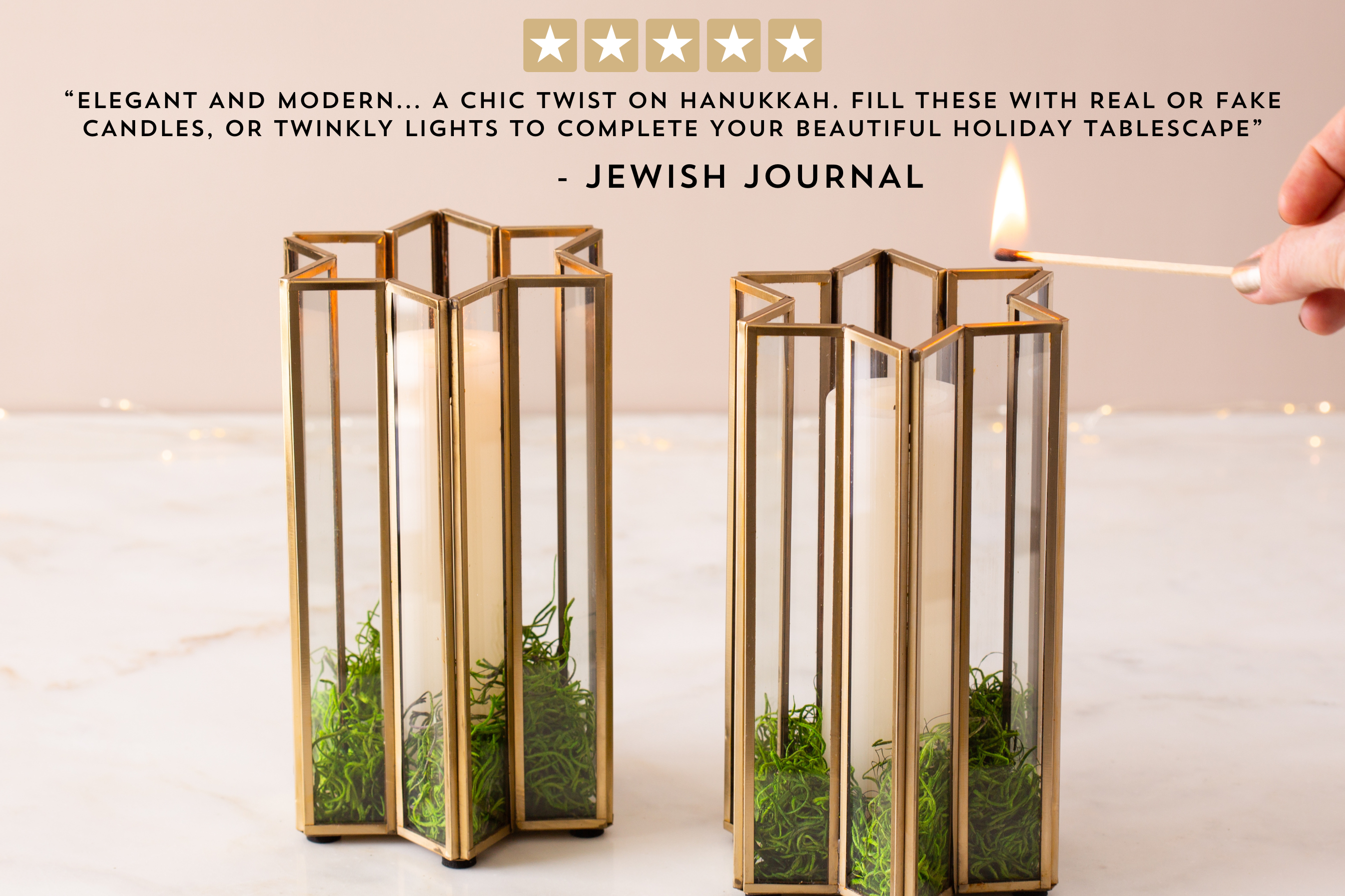 Liora Hurricane Candle Holder