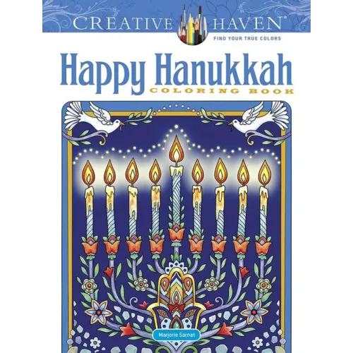 Creative Haven Happy Hanukkah Coloring Book