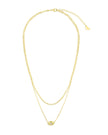Maya CZ Evil Eye Layered Necklace