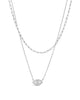 Maya CZ Evil Eye Layered Necklace
