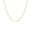 Solid Bar X Ball Chain Necklace