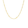 Solid Bar X Ball Chain Necklace