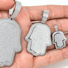 Hand Of God Hamsa Pendant 925 Sterling Silver
