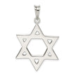 Sterling Silver Large Star Of David Pendant, 28 x 45mm