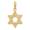 14k Yellow Gold Star of David Pendant