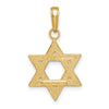 14k Yellow Gold Star of David Pendant